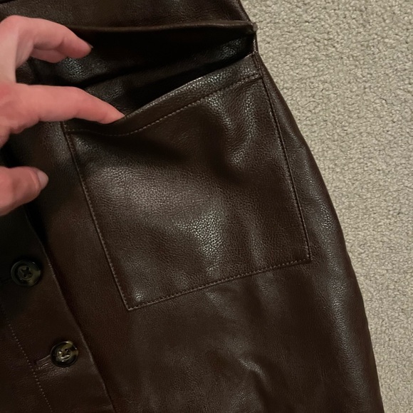 Ann Taylor Faux Leather Pencil Skirt - Picture 4 of 6